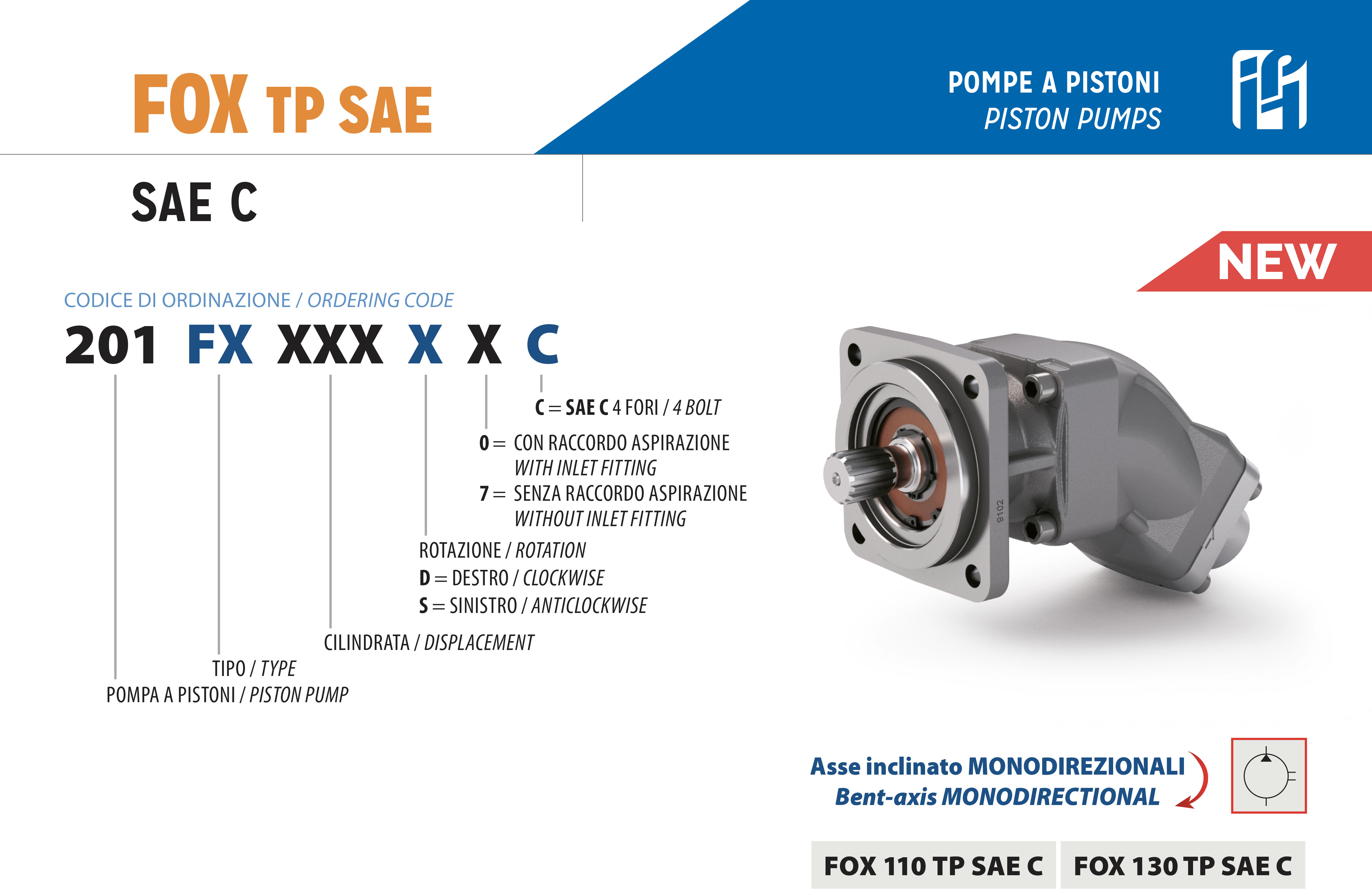 Piston pumps Series FOX FOX TP SAE C